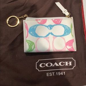 Coach color monogram mini skinny